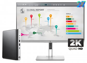 Hp elitedesk mini  27inch 1
